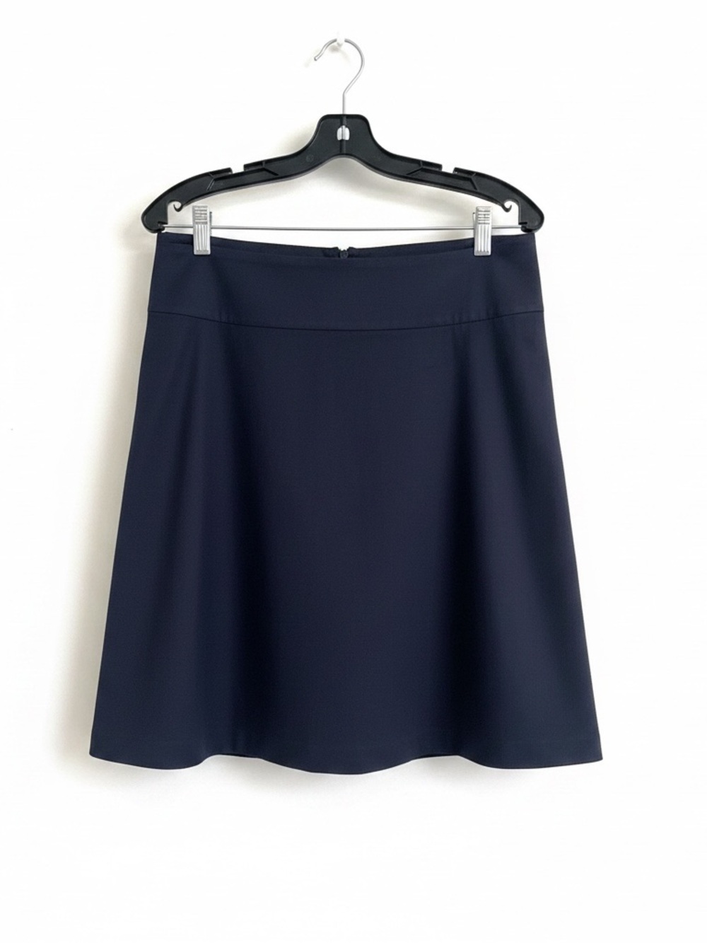 Banana Republic Navy A-Line Cotton Blend Skirt Size 8
